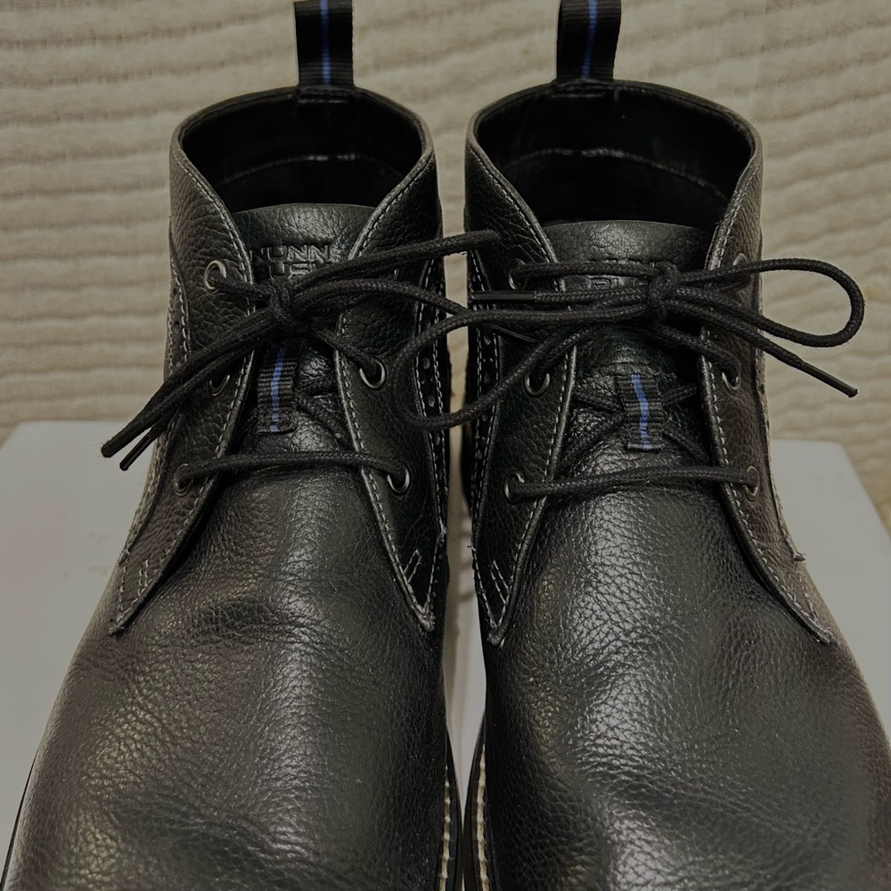 Nunn Bush Chukkas Black Leather Men's Ankle Boots Lace Up Size 11 - Picture 9 of 16
